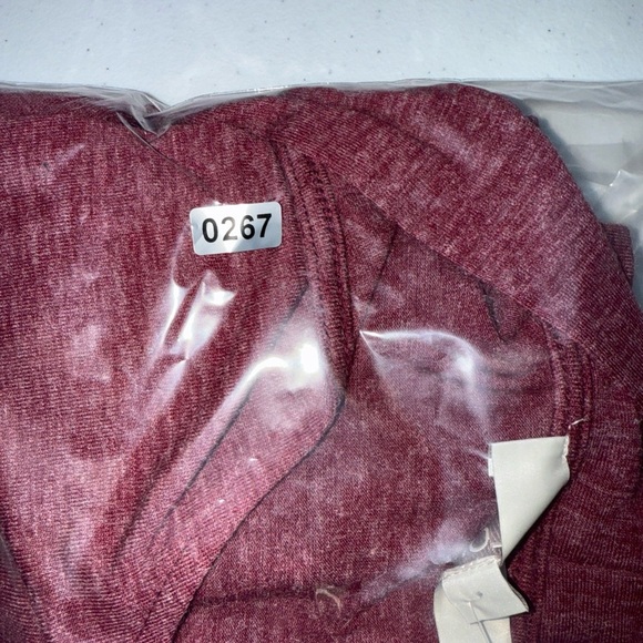 NWT LOFT Ann Taylor V Neck Tie Flowy Shirt Maroon Magenta Career XL - Picture 10 of 10